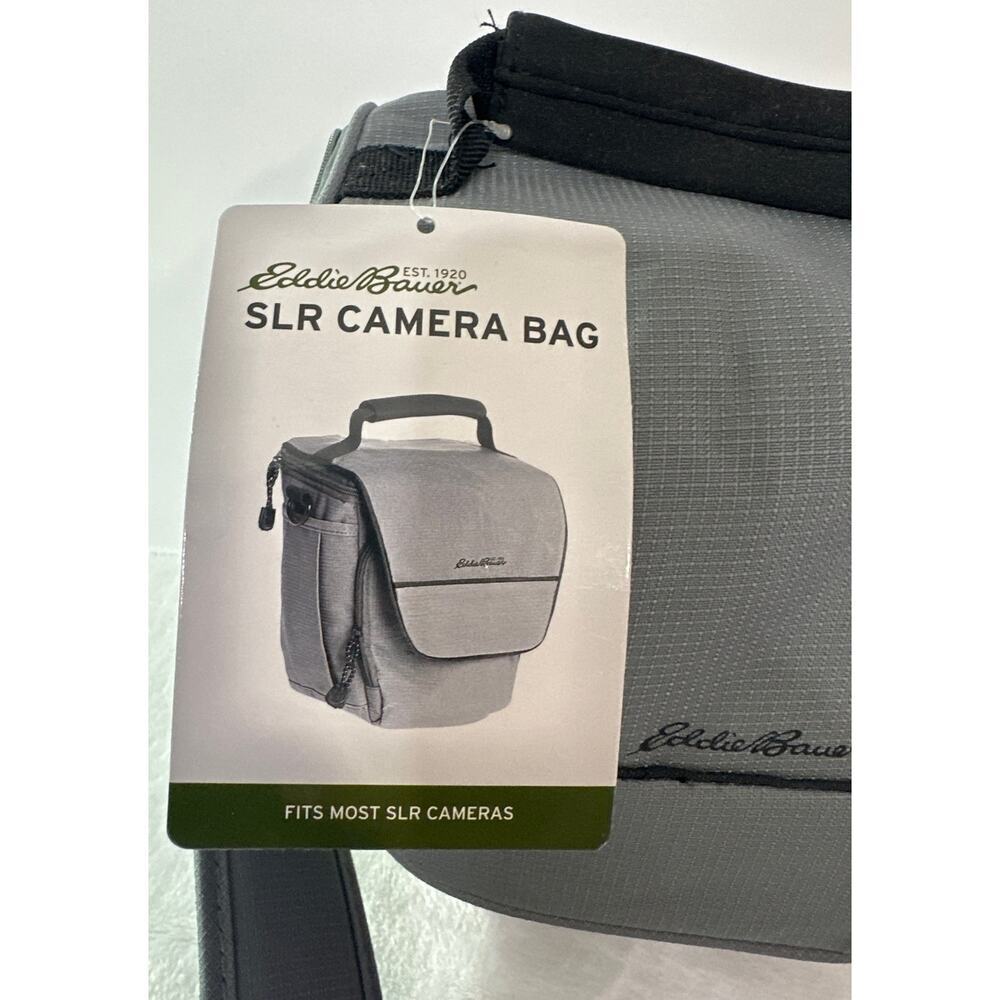 Eddie Bauer Gray and Black SLR Camera Bag New With Tags - Picture 2 of 11